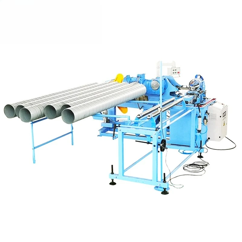 HVAC spiral spiral tube forming round duct manufacturing machine