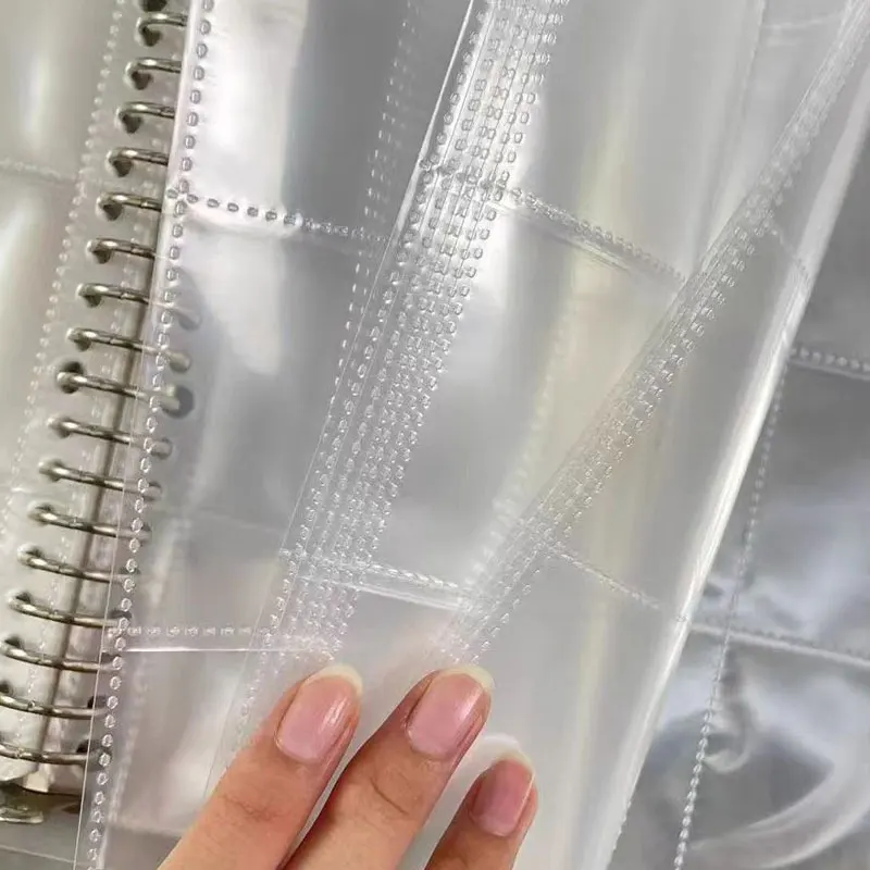 Imagem -05 - Pasta Transparente Binder para Cartões de Proteção Páginas Álbum Coleção Transparente Plástico Armazenamento Cartões Fotográficos b5 12 Bolsos 30 Pcs