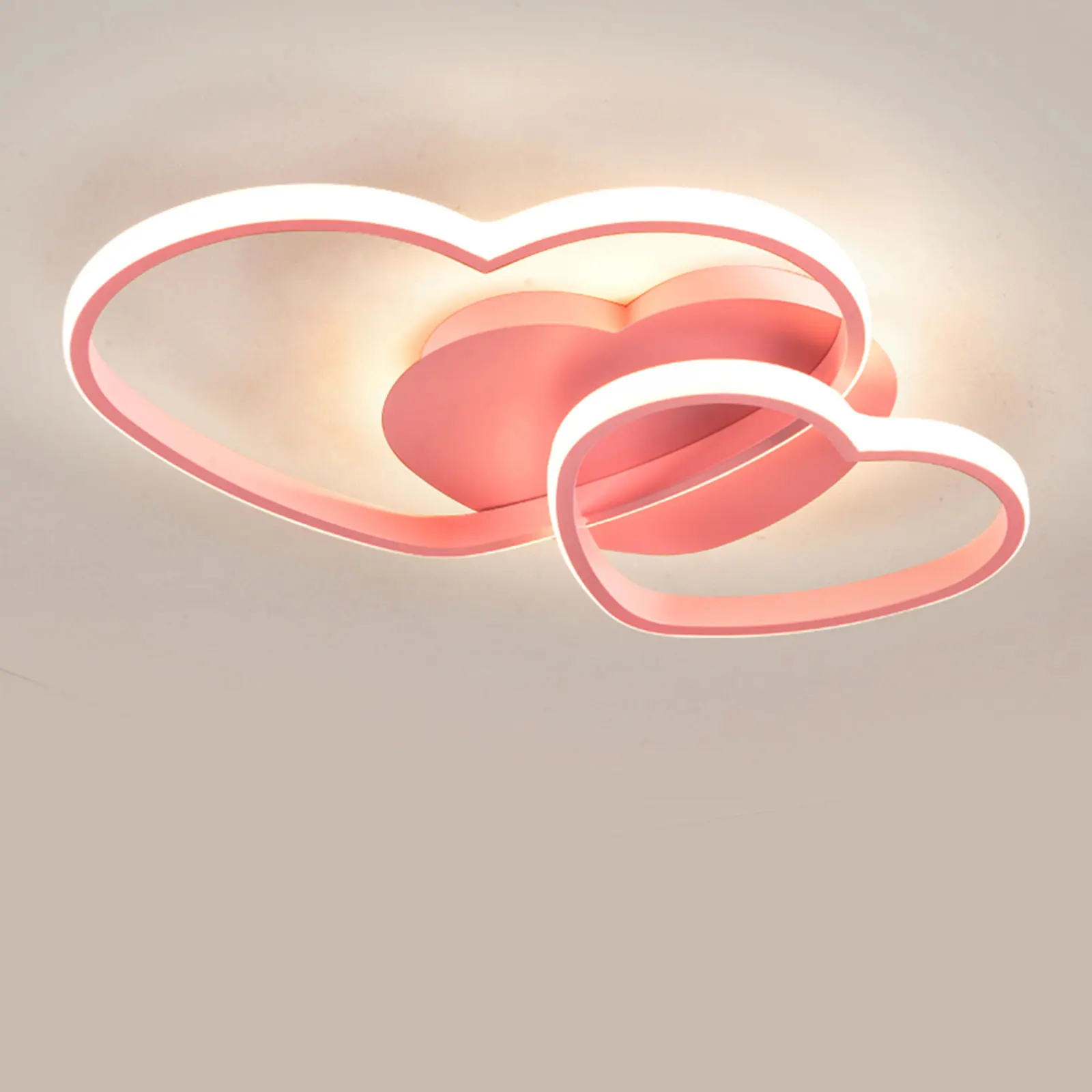 Imagem -06 - Luzes de Teto Led Heart Shape Lâmpada para Meninas do Casamento Quarto Mulheres Casa Princesa Meninas