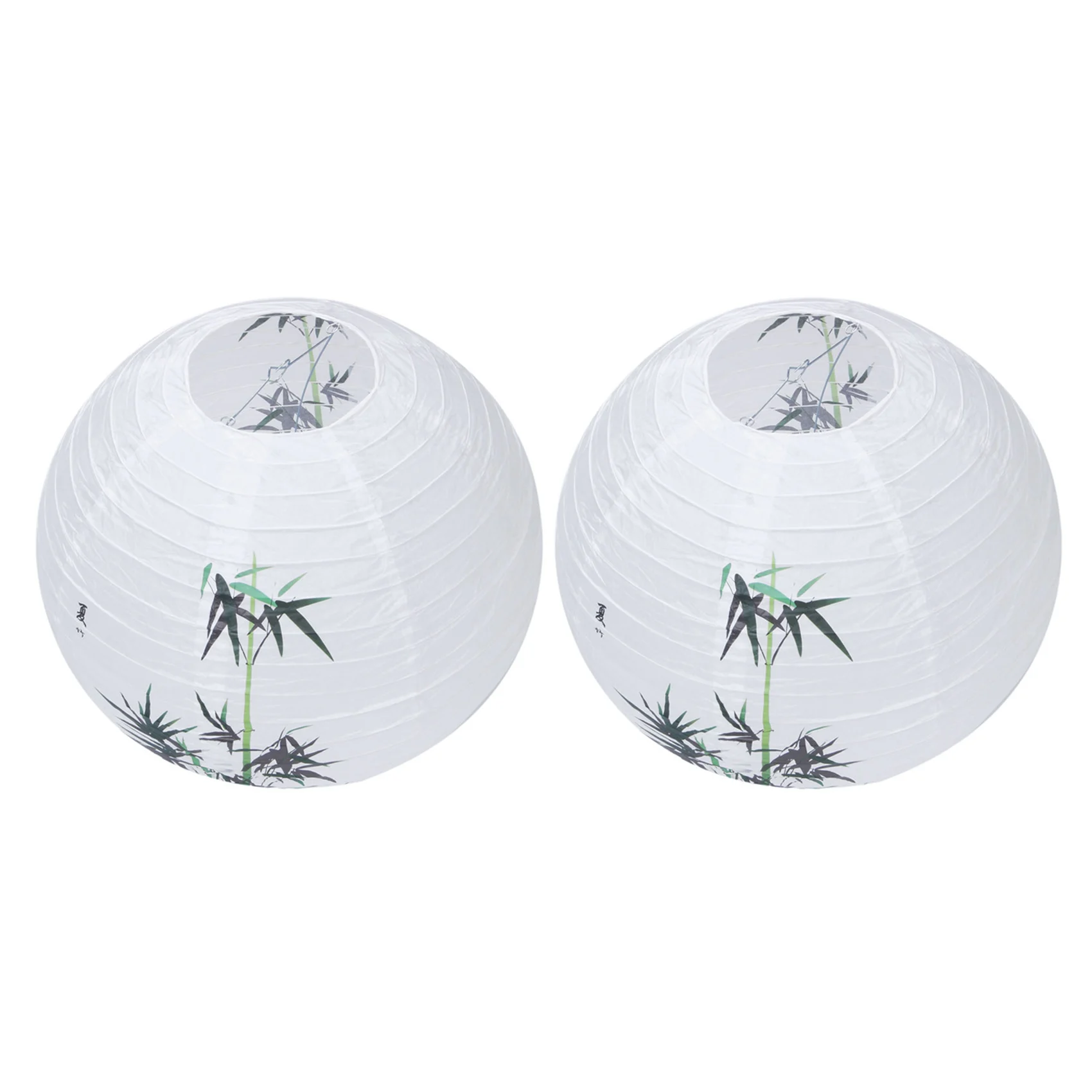 AA19 2X 40Cm Lamp Shade Paper Lantern Oriental Style Light Decoration Chinese Pattern:Bamboo