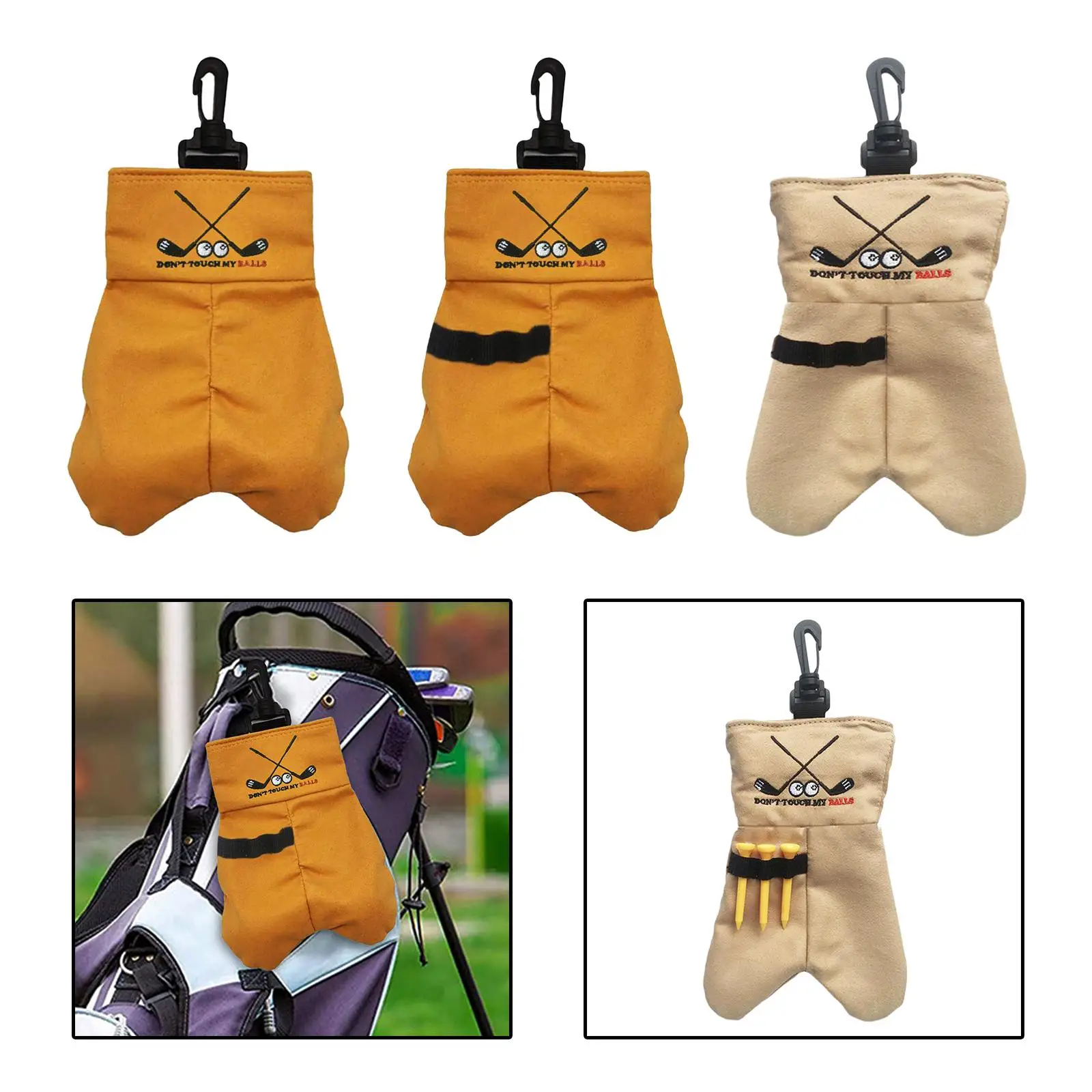 

Mini Golf Ball Storage Bag Holder Golf Training Men Women Gift