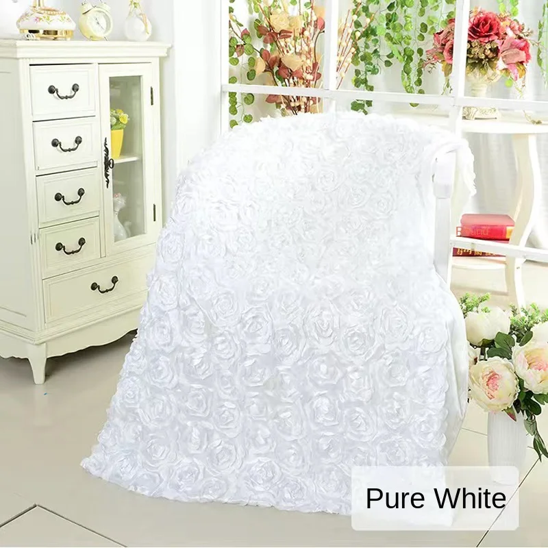 Wedding Party  Wedding Runner Rose White Sequin Carpet Walkway Party Indoor and Outdoor Reusable Glitter Runner Rug for Grass