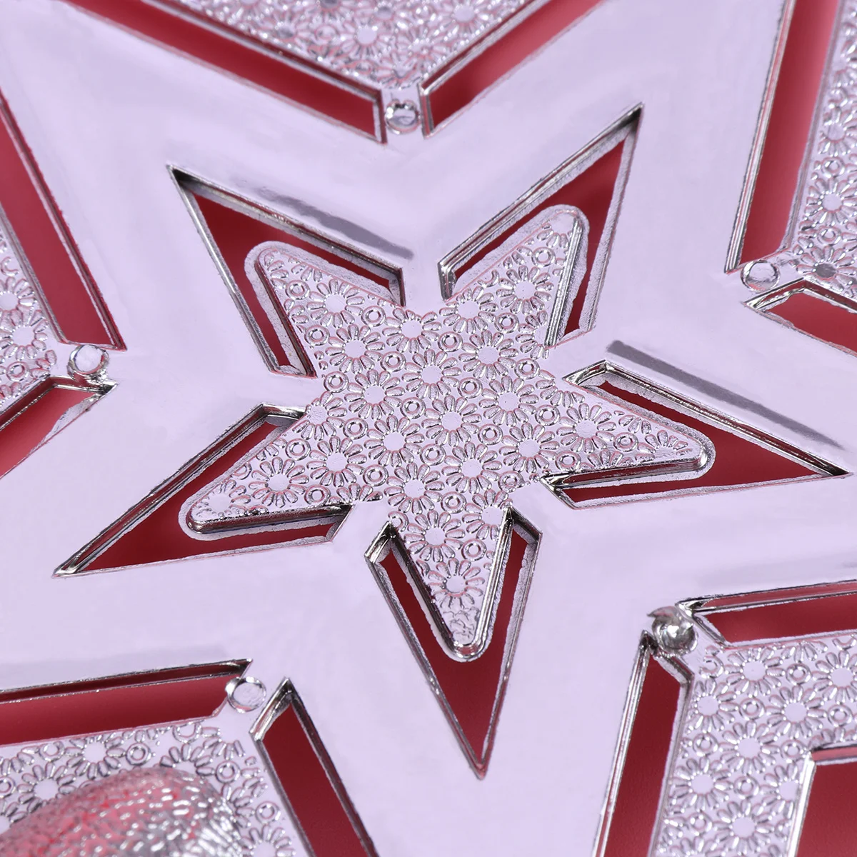 

20Cm Christmas Tree Topper Star PVC Weather Resistant Brilliant Shine Festive Holiday Treetop Ornament