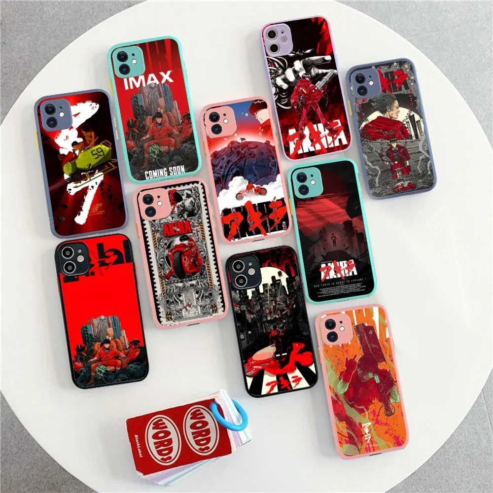 

Akira Anime Phone Case For iPhone 14 X XR XS 7 8 Plus 11 12 13 pro MAX 13mini Matte Shockproof Case