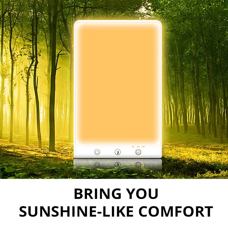 Daylight Therapy Lamp SAD Light 3200K 5500K Sunlight LED Happy Day Mood Therapy Lamp For Depression Sun Lights Sad Lamps