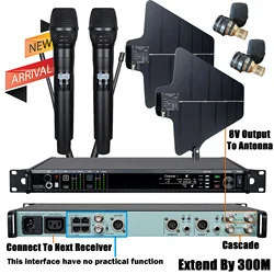 Leicozic Wireless Microphone AD4D-Pro KSM11 KSM9 Condensor Capsule UA874 Antenna Professional  Microfone Radio System 500/600Mhz