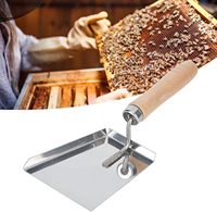 1Pc Beekeeping Stainless Steel Pollen Shovel Clean Honey Extractor Flat Hive Clean Scraper Equipment Beekeeper Professional Tool