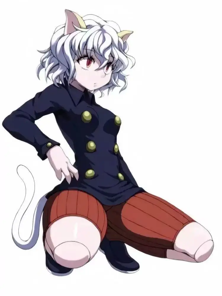 

Full-time Hunter Neferpitou cosplay costume Cat Girl Neferpitou cosplay anime costume set suitable for Halloween and Christmas