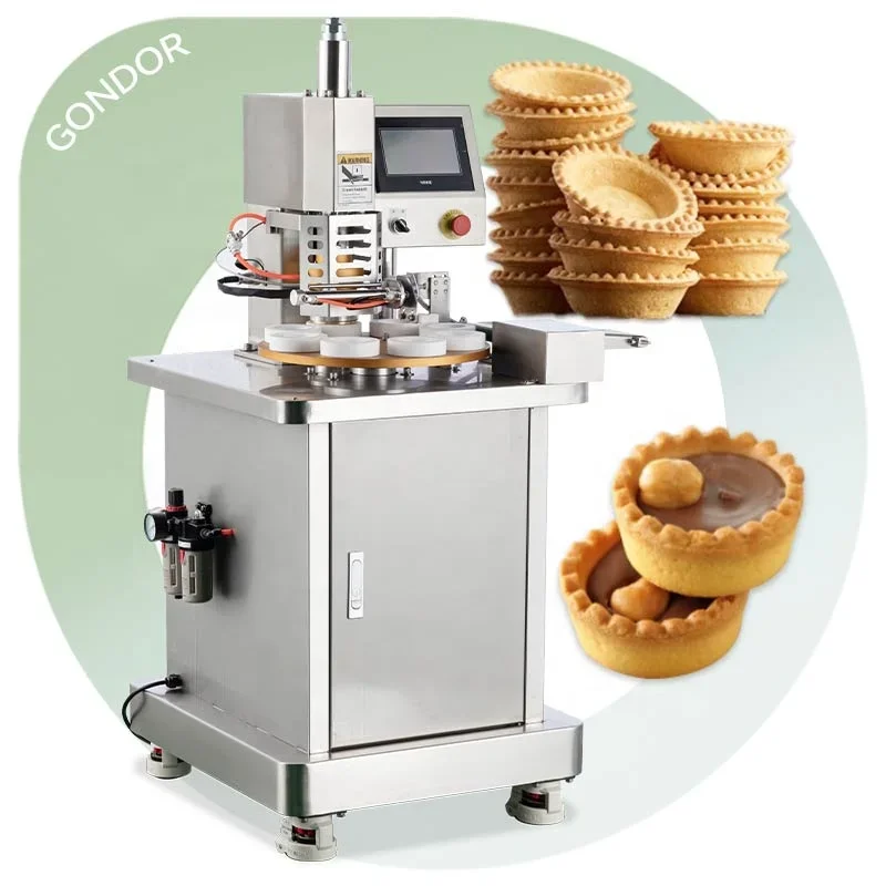 

Production Line Custard Presser Form Tartlet Pastry Hand-Actuated Pie Crust Egg Tart Machine in and Out