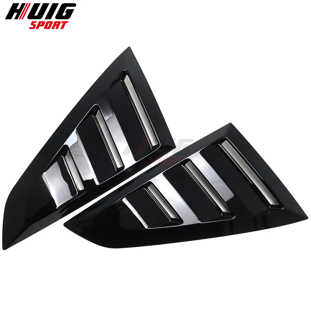 2Pcs Ford Mustang Dark Horse EcoBoost GT S650 2024+ Exterior Window C Pillar Post Triangle Panel Strip Cover Trim Accessories