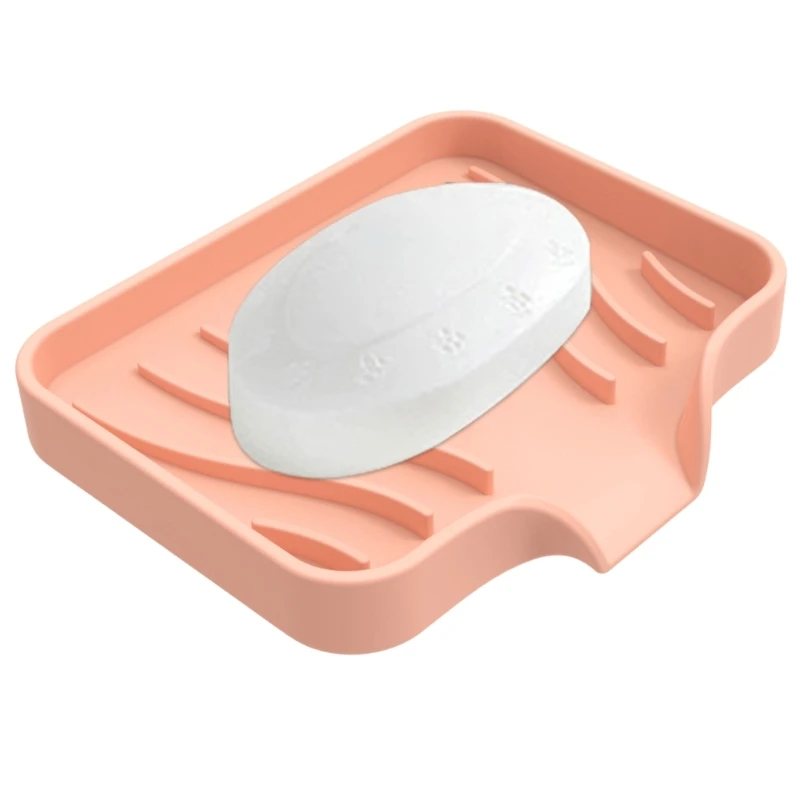 Bathroom Soap Dish with Drain Water Soap Container Soap Box Tray Drainable Tool