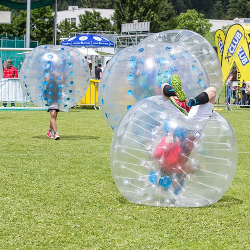 성인용 TPU 팽창식 Zorb 볼, 1.5m 버블 축구공, 공기 범퍼 볼, 도매, 1.0mm