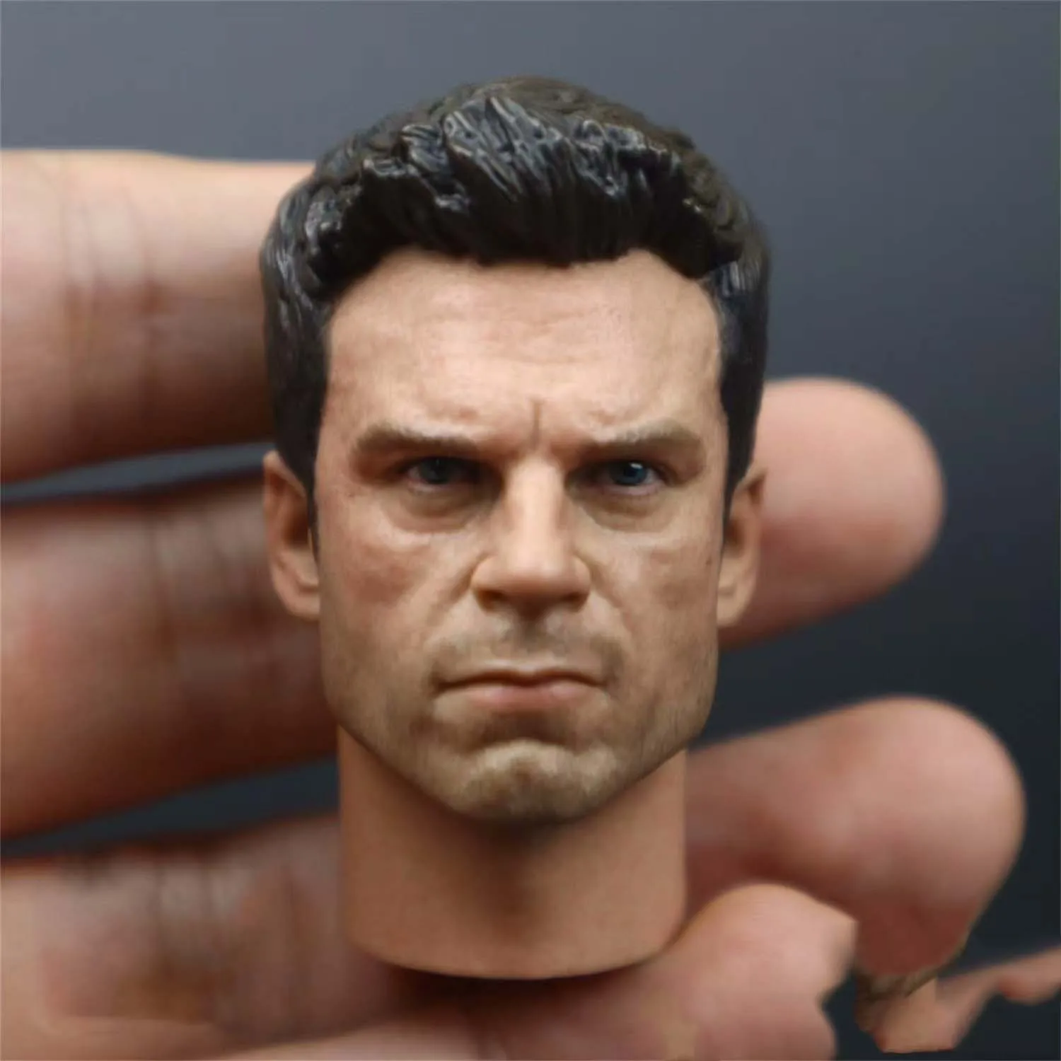 1/6 Wstępnie Malowana Głowa Operatora Tier 1 - Rzeźba Głowy Weterana Sił Specjalnych dla 12-calowej Figurki Akcji, Figurki Wojskowej, Zabawki