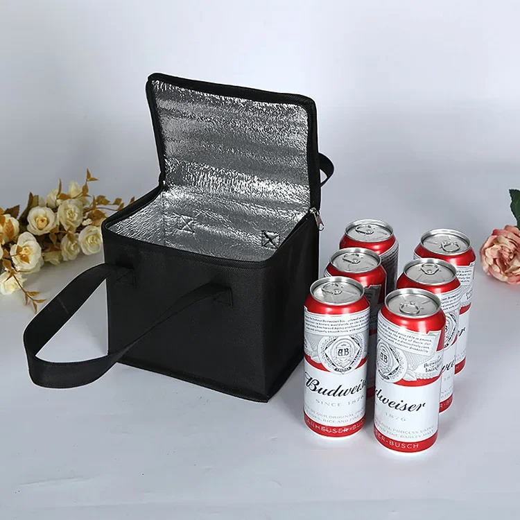 

Portable Lunch Cooler Collapsible Insulation Picnic Ice Bag Cooler Bag Beverage Bag Carrier Insulated Beer Delivery Bags