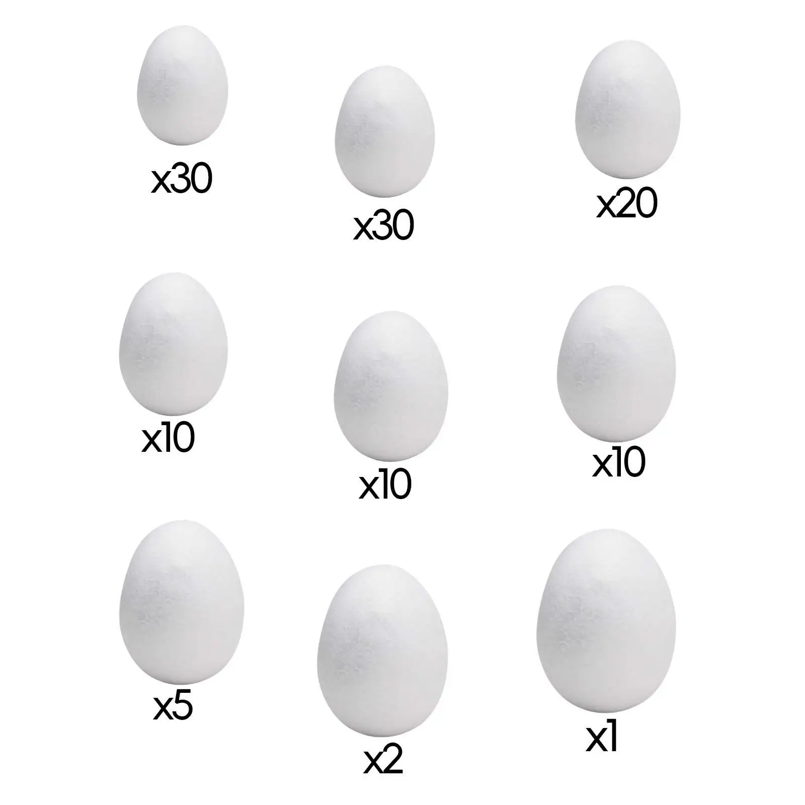 Foam Eggs Blank Faux Eggs for Halloween Early Childhood Education Holiday