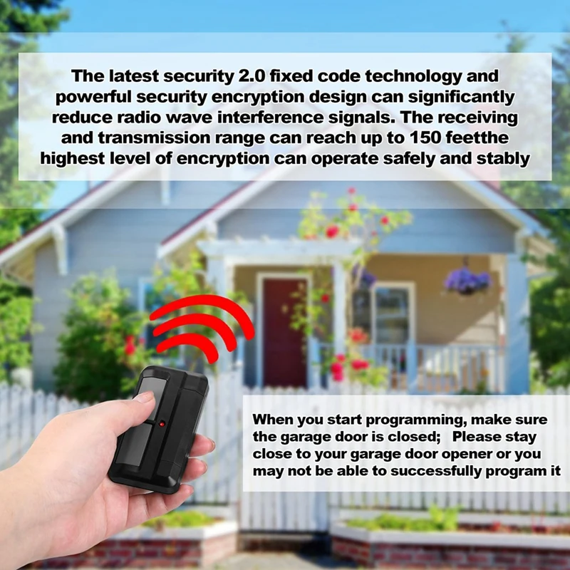 Garage Door Remote 892LT Garage Door Opener Remote Two-Button + 2.0 Learning Remote 2Pack