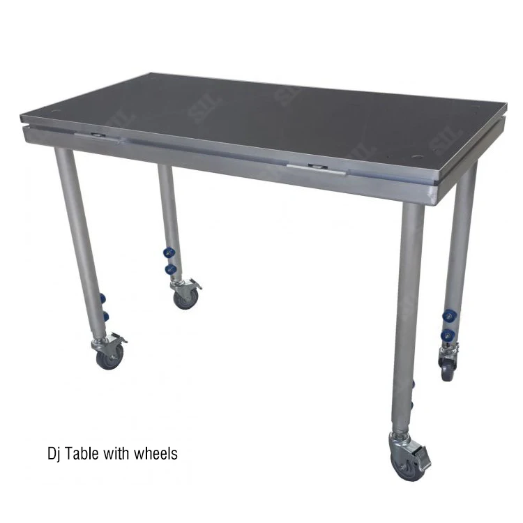 Customized Quick Set Up Platform Size 60 * 183 cm /60 * 120 cm Performance Dj Stage Table Movable Portable Dj Stage