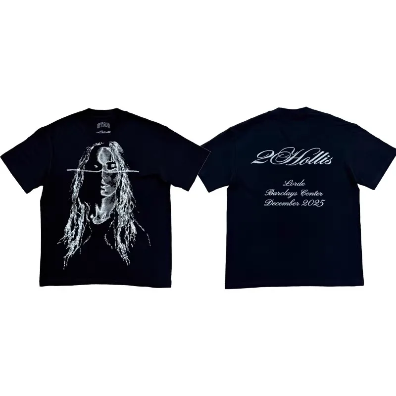 

Футболка с принтом 2026 2hollis Star Tour Merch, ограниченная серия, TX1620
