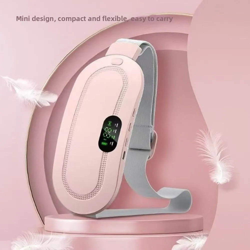 

3 Level Temperature Electric Heating Waist Belt Fast Heating LED Display Abdominal Menstrual Heating Pad 4 Gear Massage Portable
