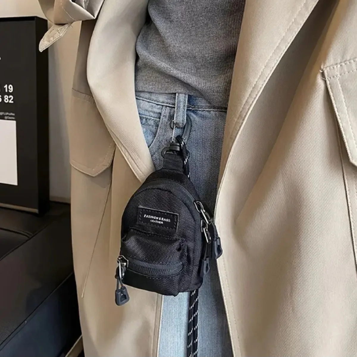 Backpack Small Pendant Coin Purses Fashion Coin Purse Portable Crossbody Bag Wallets Earphone Key Storage Bag For Men Women