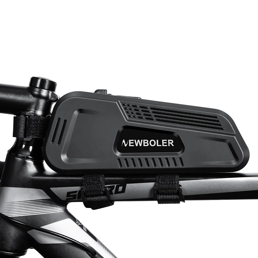 AliExpress NEWBOLER Bicycle Bag Rainproof Cycling Top Front Tube Frame Bag Large Capacity MTB Road Bicycle Pannier Black Bike Accessories