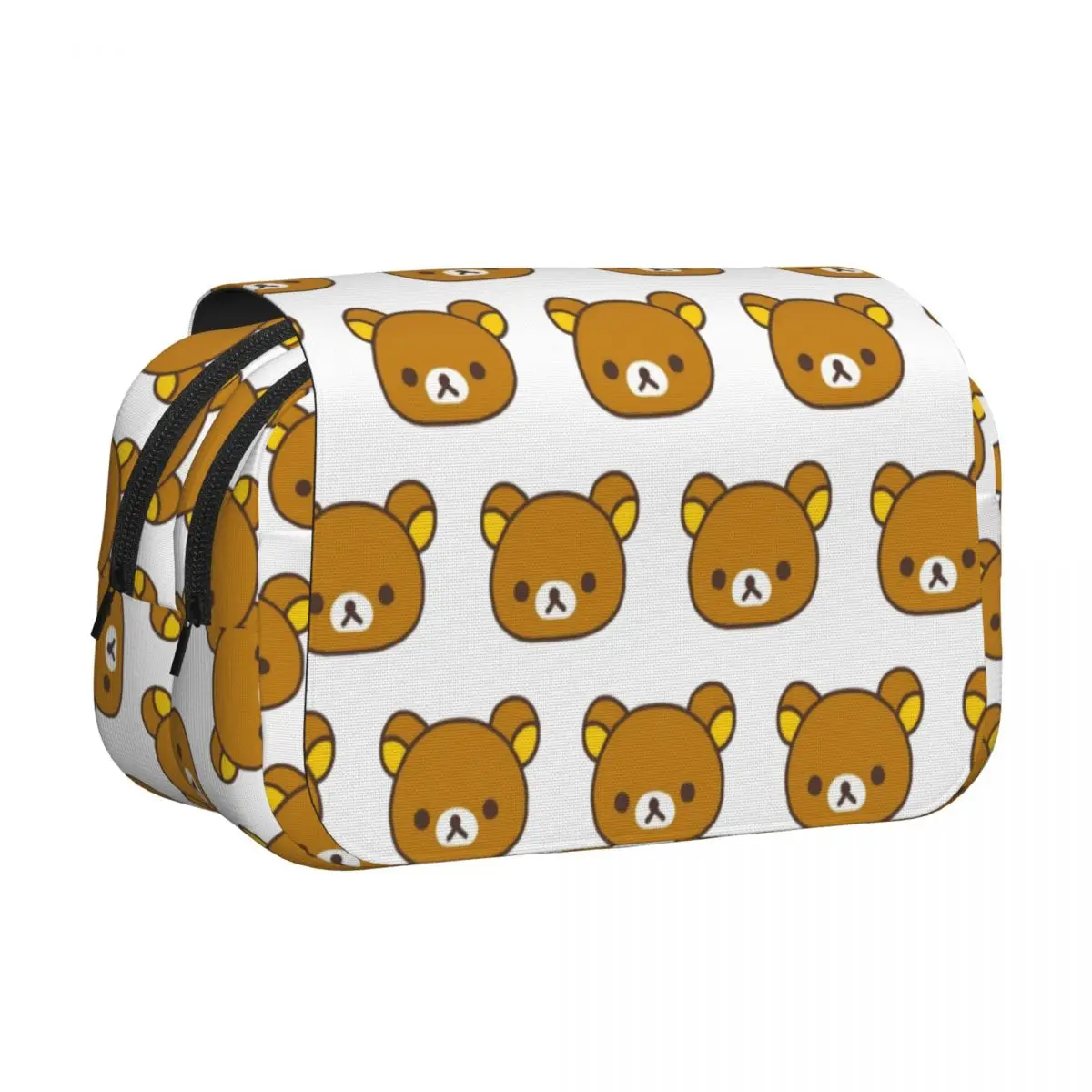 Rilakkuma Sakura Pencil Cases Pen Holder Hard Shell Leather Big Capacity Pen Box Pencil Bag for Boys Girls Gifts