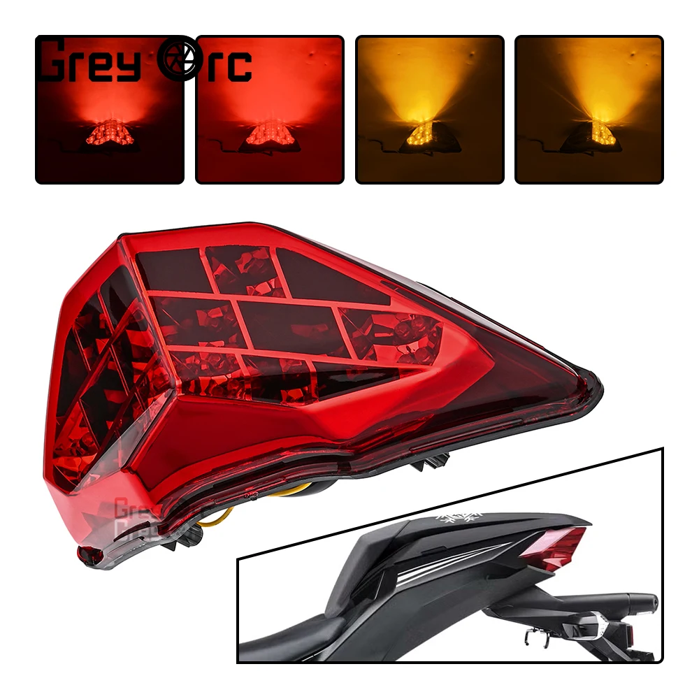 

For KAWASAKI Z250 Z300 NINJA 250/300 Motorbike Tail Turn Flasher lamp Motorcycle Tail Light Integrated Turn Signals Brake Lamp