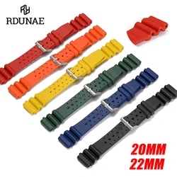 RDUNAE 2024 New Original Factory Men's Rubber Watch Strap 20mm 22mm Watch Accessories Bracelet Waterproof High Quality reloj hom