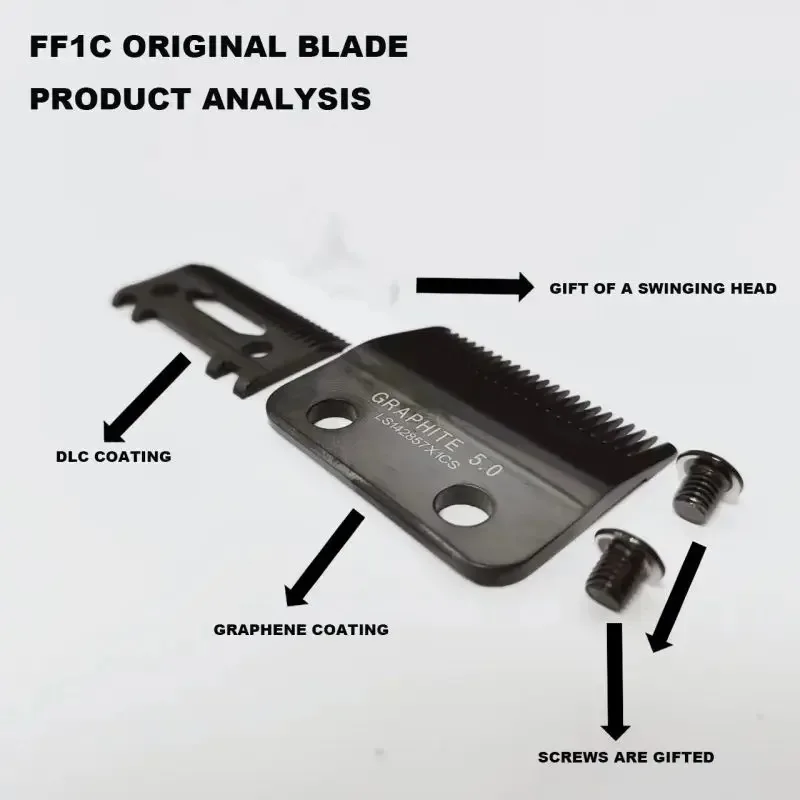Original Replacement DLC Blade Suitable for Jucai PRO F7878 LENCE PRO FF1T Color Blade Hair Clipper Head Accessories