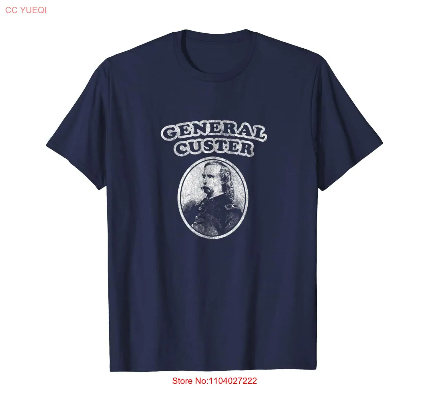 Retro GENERAL CUSTER T-Shirt by Turbo Volcano *NEW* 5 Colors