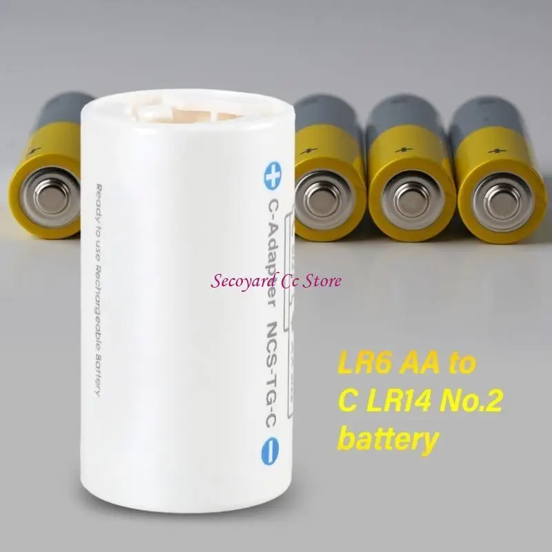 حافظة محول البطارية LR6 AA إلى LR14 C تزيد من استخدام بطارياتك للإلكترونيات
