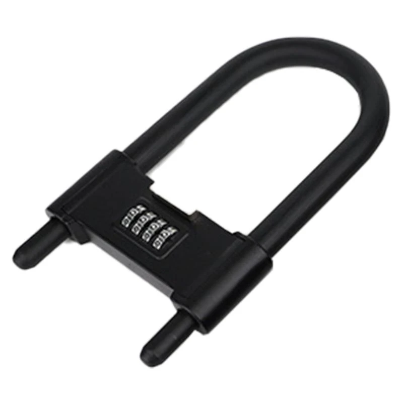 652F Lengthened Shackle Passwords Lock 4 Digit Combination Lock Waterproof Security Padlock AntiTheft Bicycles Lock Enduring