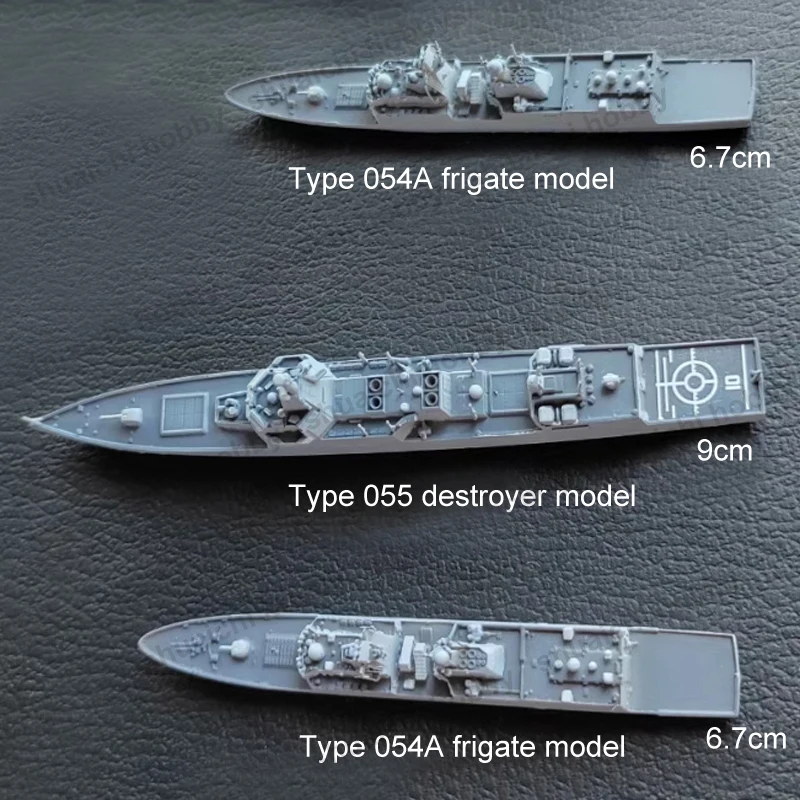 1Set 1/2000 Scale Type 054A Frigate 055 Destroyer Model Ship 3D Printing Miniature Warship Military Toys for DIY Assembly Hobby