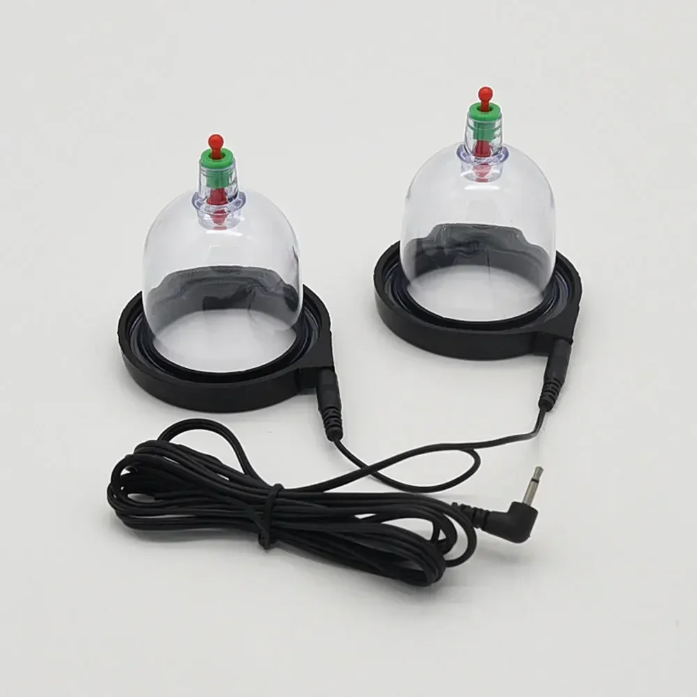 Electric Shock Nipple Clamps Pump Sucker Full Body Massager Clitoris Breast Enlarger Stimulation Massage Sex Toys For Women