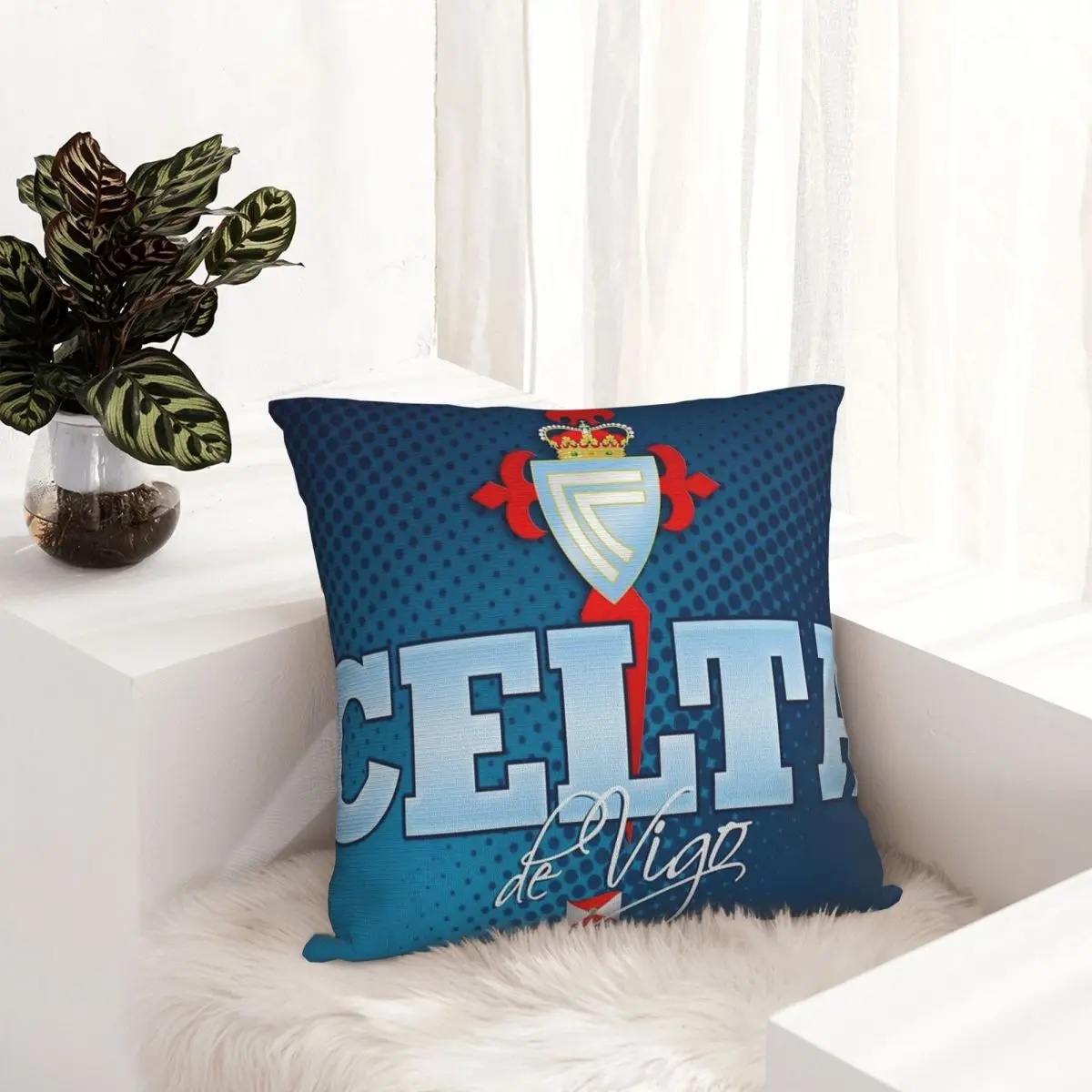 FC CELTA VIGO غطاء وسادة مربع غطاء وسادة كيس وسادة رمي غطاء وسادة للمنزل غرفة نوم السيارة