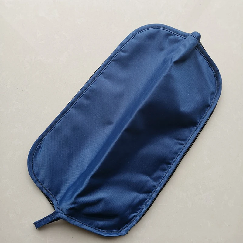 Navy Umbrella Cover Portable Folding Umbrella Storage Bag Zipper Closure With Hanging Rope For Strong Water Absorption