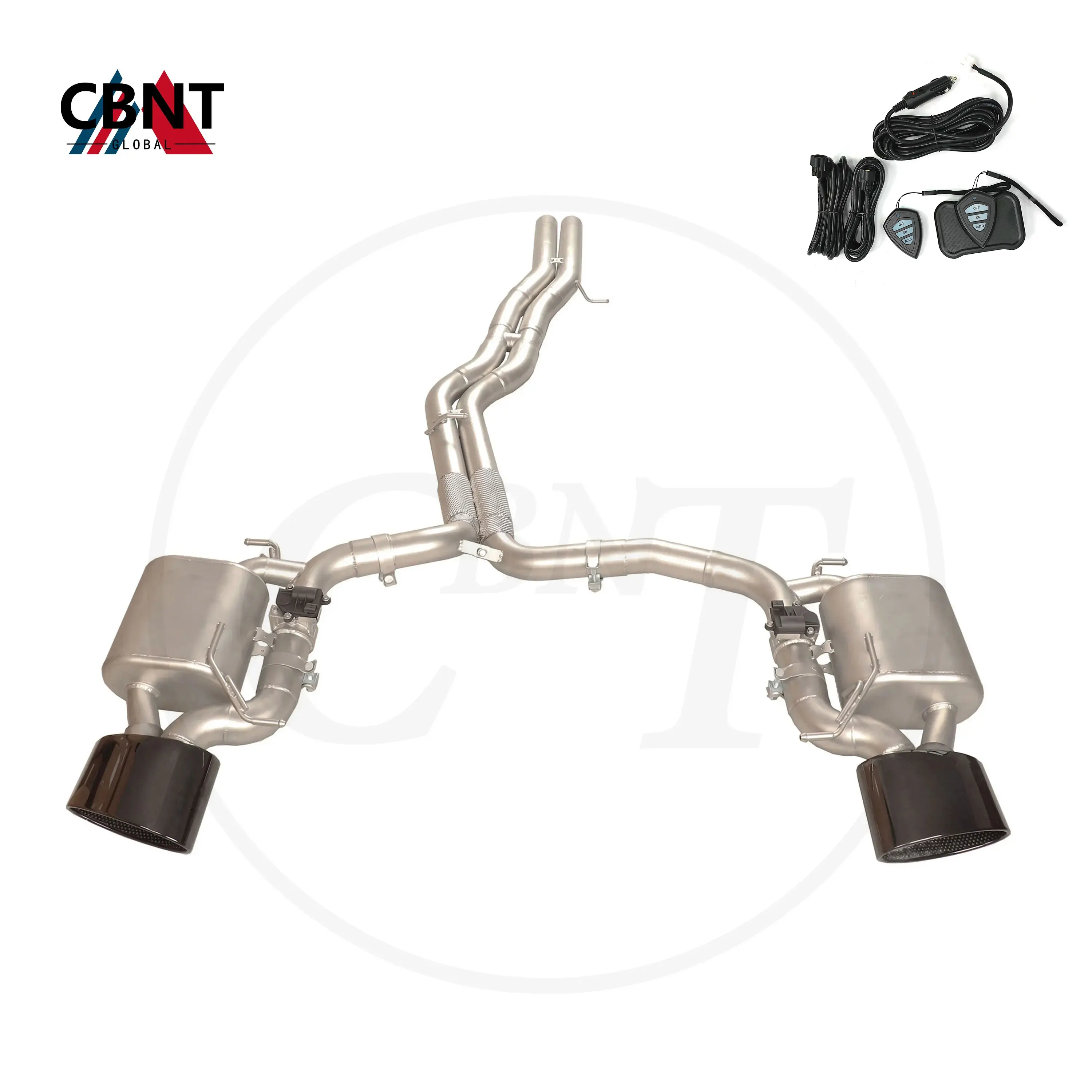 

CBNT Valvetronic Exhaust Catback for Audi RS6 RS7 4.0T 2013-2023 SS304 Performance Exhaust Muffler with valve Exhaust-pipe