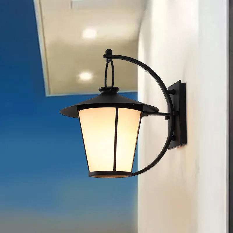 Creative Chinese exterior wall waterproof wall Light American countryside outdoor courtyard lamp Retro villa balcony aisle lamp