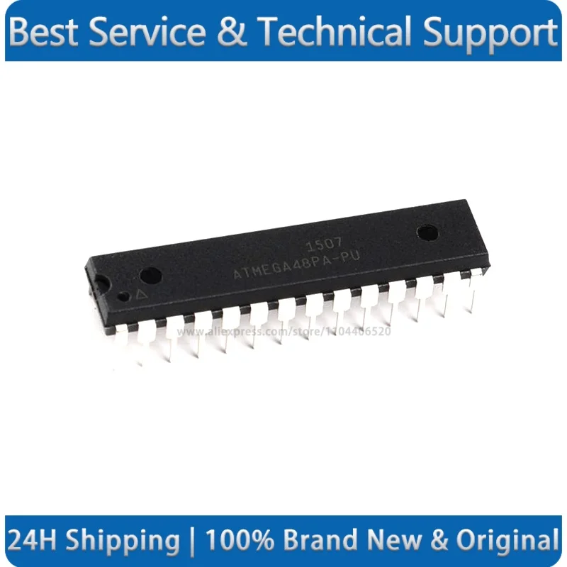 ATMEGA48PA-PU ATMEGA48PA DIP-28 Microcontroller (MCU/MPU/SOC) New Original