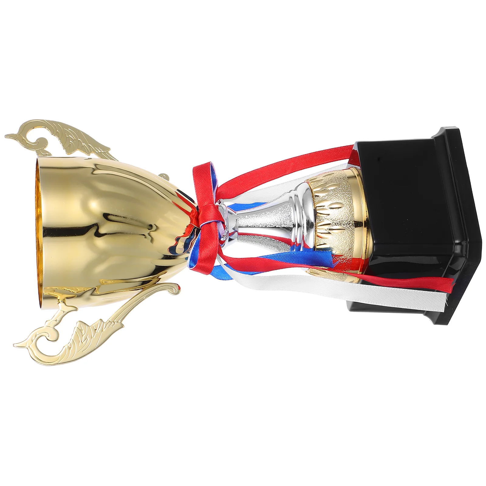 

1Pcs Metal Sports Trophy Golden Cup Design 24cm Award for School Tournament Game Prize Competition Game Trophy