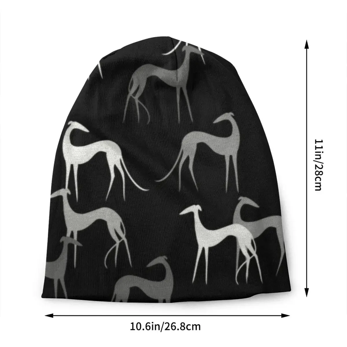 Cute Sighthounds Bonnet Hat Knitted Hat Men Women Hip Hop Unisex Greyhound Whippet Dog Winter Warm Beanies Cap