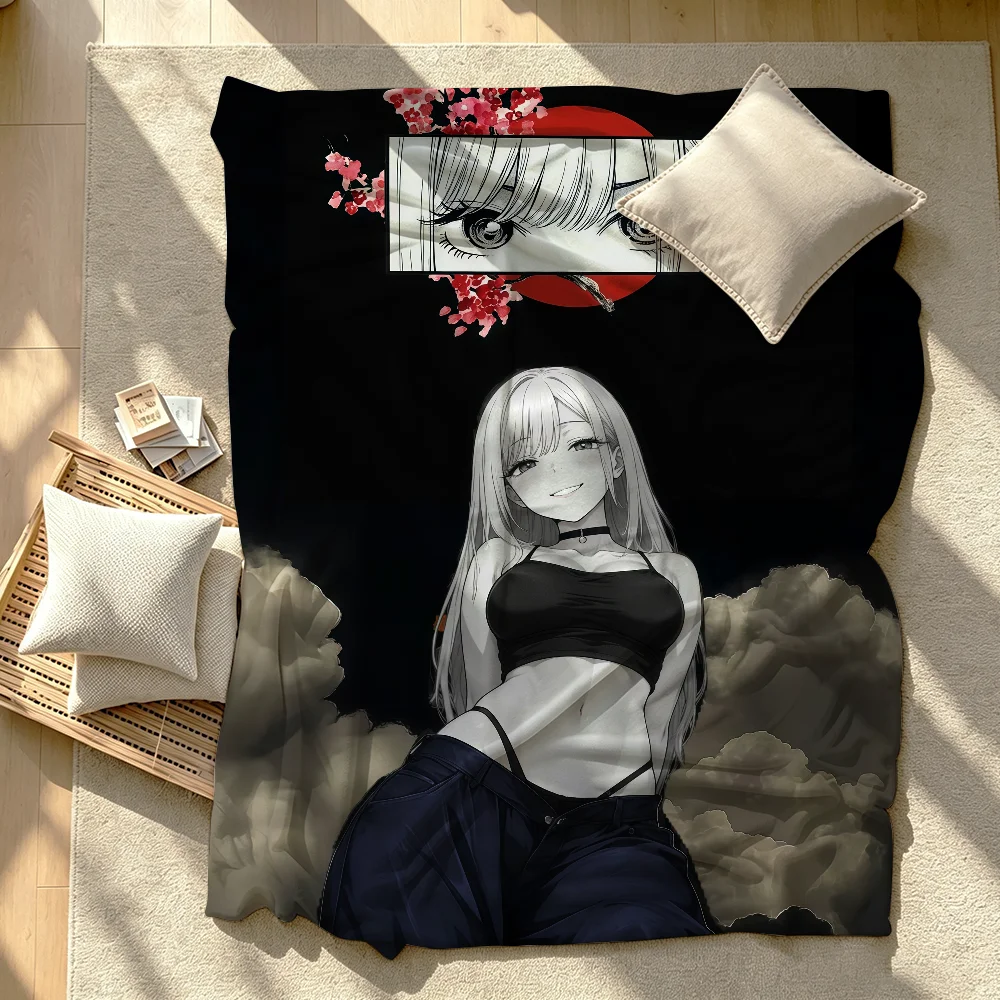 K-Kitagawa Marin Blanket Perfect For Sofas Beds Offices Travel Camping Chairs Warm Thick Plush Blanket All Season Use
