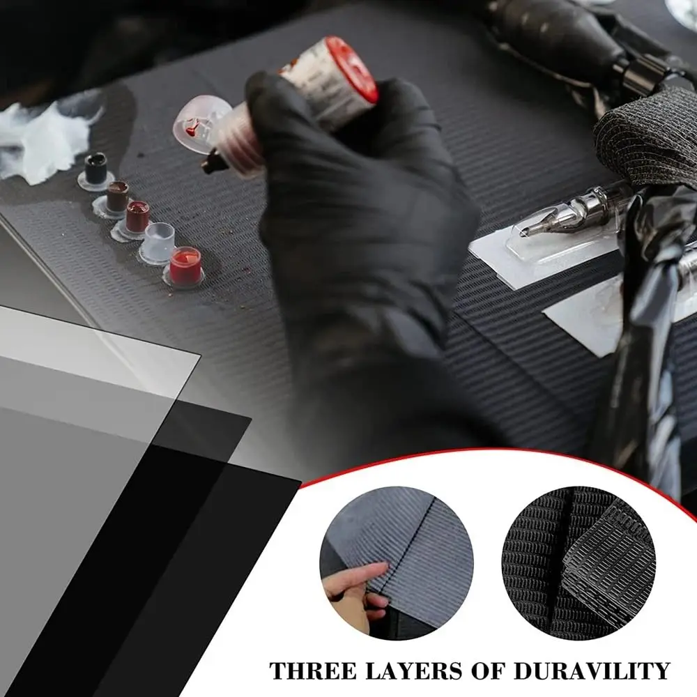 50 قطعة المتاح مقاوم للماء الوشم وسادة نظيفة الوشم المرايل الجدول يغطي وسادة نظيفة المريض الأسنان المناديل الوشم اكسسوارات