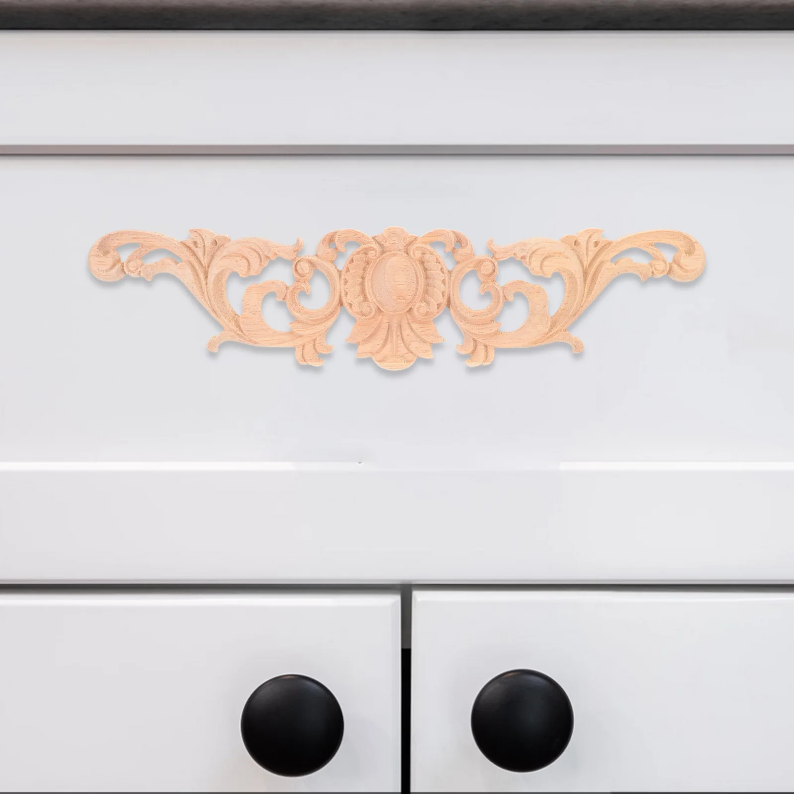 الخشب الصلب المنحوت زهرة زين تصميم معقد الأوروبي لخزانة باب السرير زخرفة الأثاث أنماط الأزهار الخشبية الصلبة