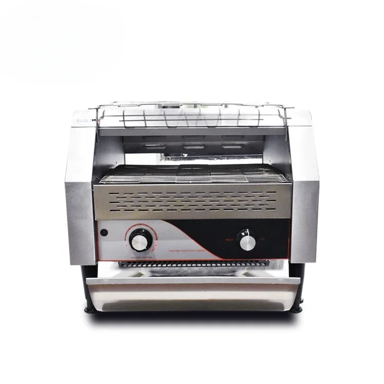 商業 1.3KW 電気パンマシン自動コンベヤーサンドイッチトースター
