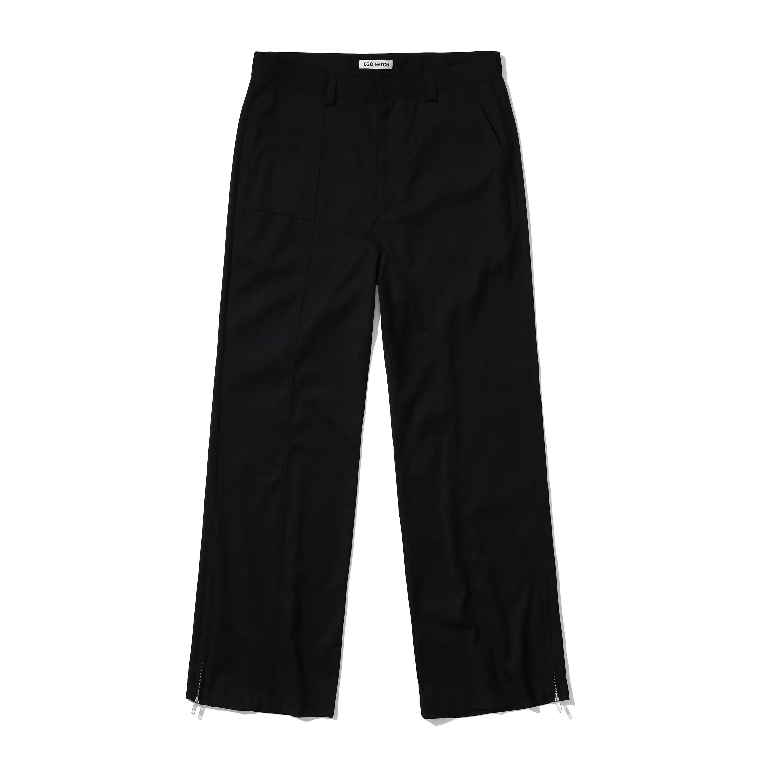 pH-1 EGO FETCH Zip Trousers #016 Streetwear YKK Zip Wide-leg Casual Pants Korean Edgy Style Cleanfit