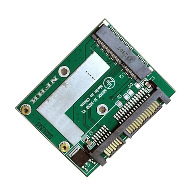 F3MA mSATA to 2.5in SATA3 Converter Adapter Mini PCIE SSD Expansion Backwards SATA3.0