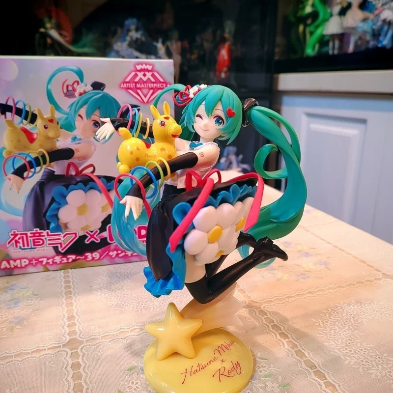 日本バンダイ新タイトー初音ミクロディジャンプ馬人形コレクション装​​飾子供ギフト-39-周年記念