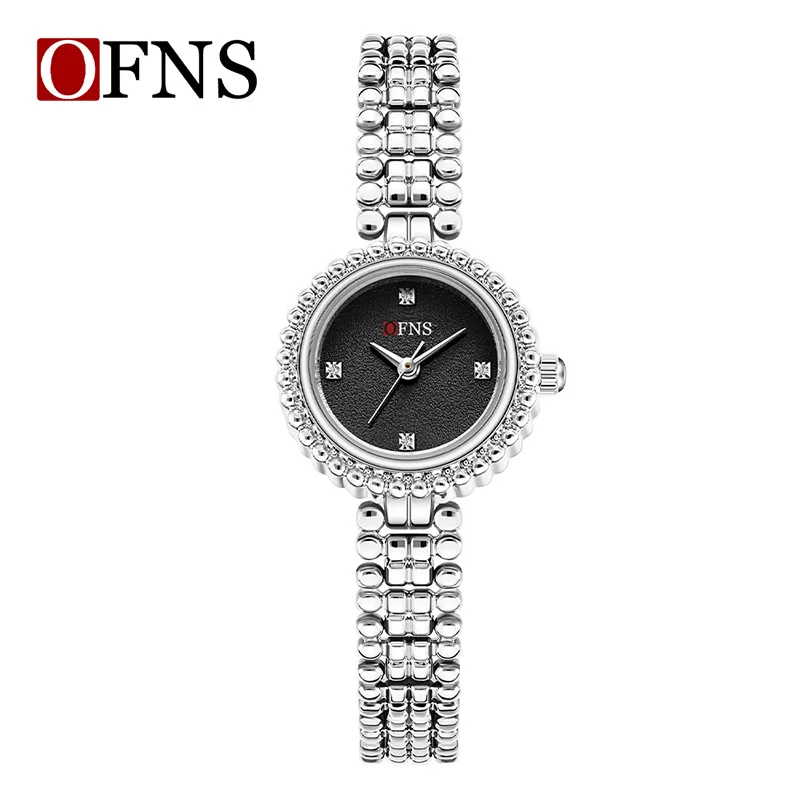 Ofns 1619 moda relógios de quartzo para mulher à prova dwaterproof água pulseira luxo retro elegante negócios senhoras relógio reloj mujer