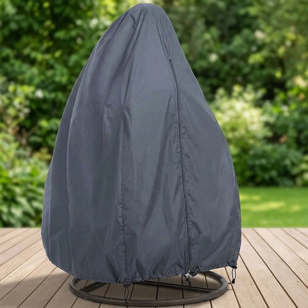 Dustproof Swing Chair Cover Black Hanging Chair Cover 210D Oxford Fabric Dustproof Cover SINGLE-PERSON Version